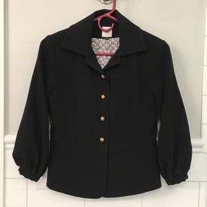 Black Cabi peplum size 0 blazer